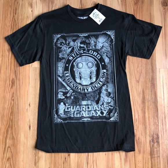 NEW Marvel Guardians of the Galaxy Tee Shirt Small Black Men’s - Picture 2 of 16